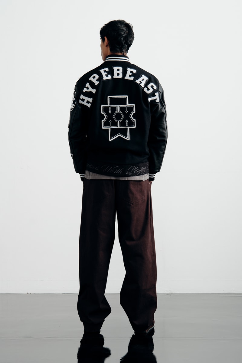 Hypebeast Label Michelob ULTRA 20th Anniversary Varsity Jacket Art Gallery Exhibition 