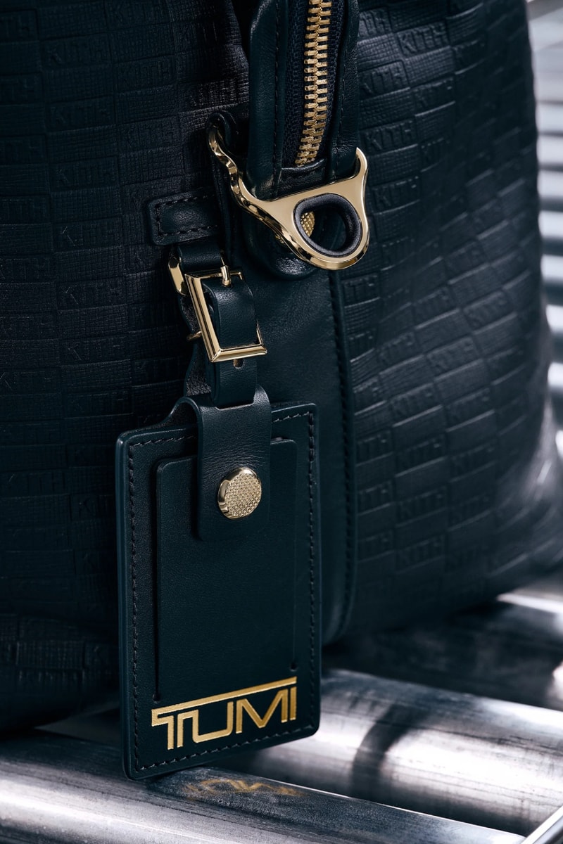 Kith for TUMI 50th Anniversary Collection Release Info 19 Degree Aluminum International Carry On Rolling Trunk Cigar Case Sunglass Case Watch Case Pewter Silver Stadium