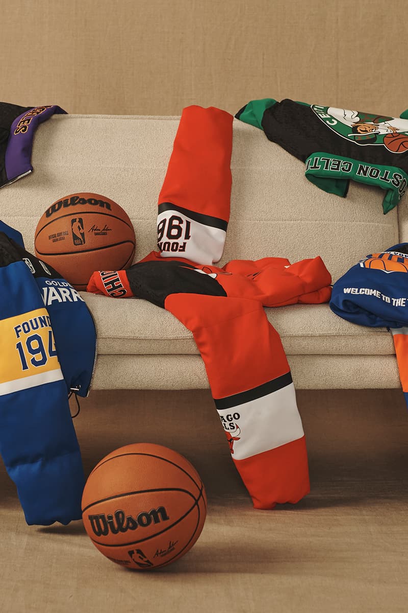 Kristin Juszczyk Off Season Debuts NBA Puffer Collection Chicago Bulls, Boston Celtics, New York Knicks, Los Angeles Lakers, and Golden State Warriors fanatics