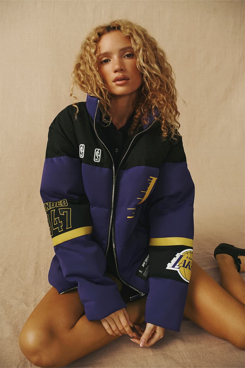Kristin Juszczyk Off Season Debuts NBA Puffer Collection Chicago Bulls, Boston Celtics, New York Knicks, Los Angeles Lakers, and Golden State Warriors fanatics