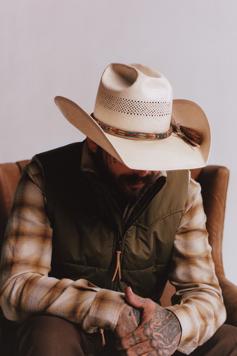 Post Malone's Austin Post Launches Permanent Collection ready to wear collection cowboy americana 