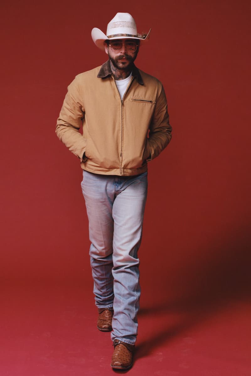 Post Malone's Austin Post Launches Permanent Collection ready to wear collection cowboy americana 
