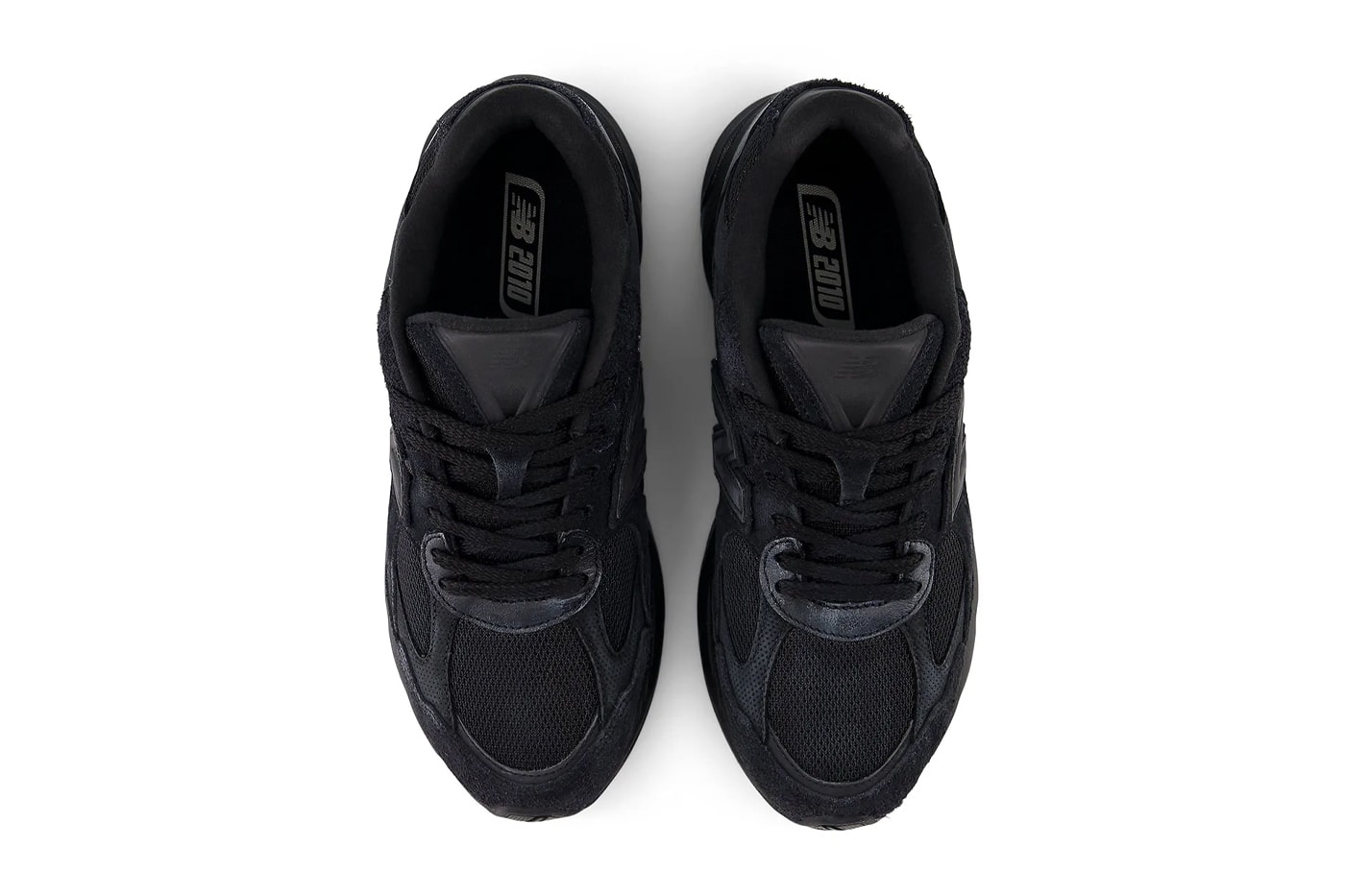 Official Look at the New Balance 2010 "Black Cat" U2010ACB all black nb shoe sneaker suede mesh holiday 2025