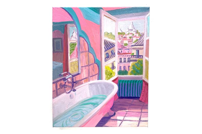 "Upstairs Art Fair" Paris half gallery India Sachi Erin Goldberger info