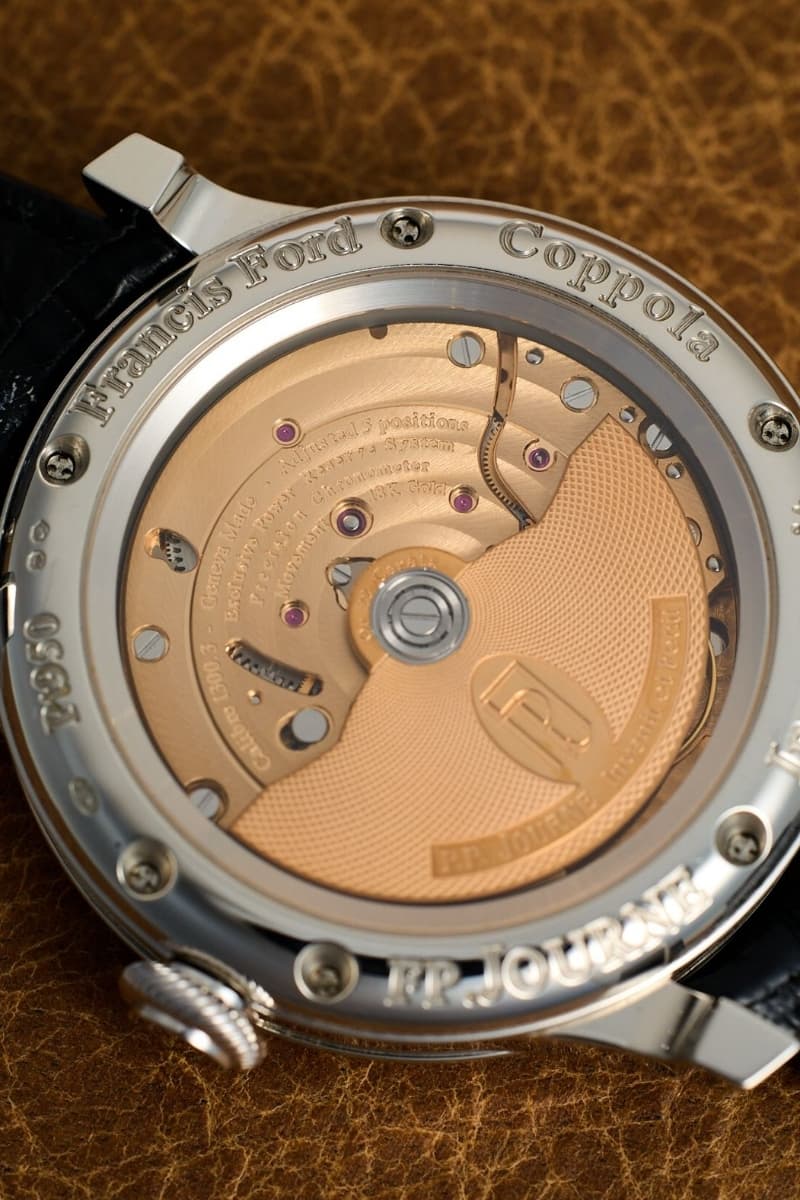 Francis Ford Coppola’s Unique F.P.Journe personal watch collections FCF Prototype Wristwatch Phillips The New York Watch Auction: XIII Info