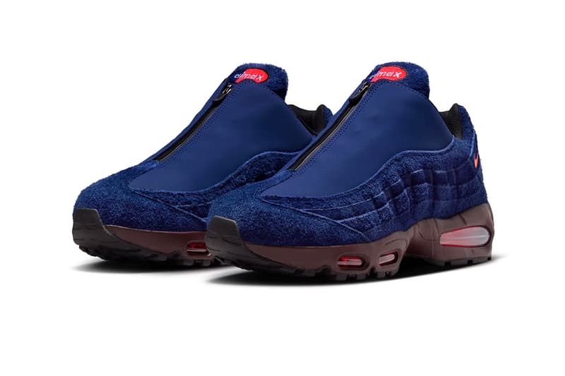 Nike Air Max 95 Zip Loyal Blue El Dorado Bright Crimson Hyper Crimson Black Metallic Cool Grey White Anthracite IM0695-400 IM0695-001 Release Info