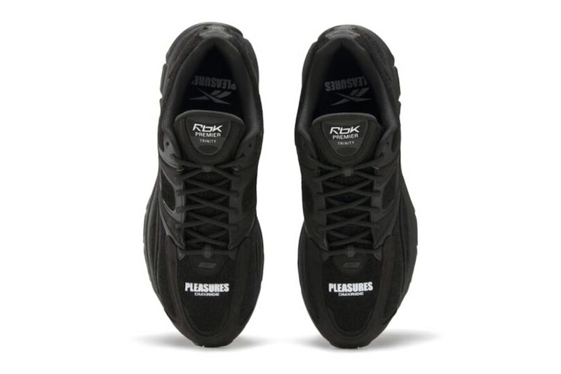 PLEASURES Reebok Collection Hammer Street “Black Velvet” 100238497 “Silver Crinkle” 100238498 Hammer Premier Trinity KFS 100244210 Release Info