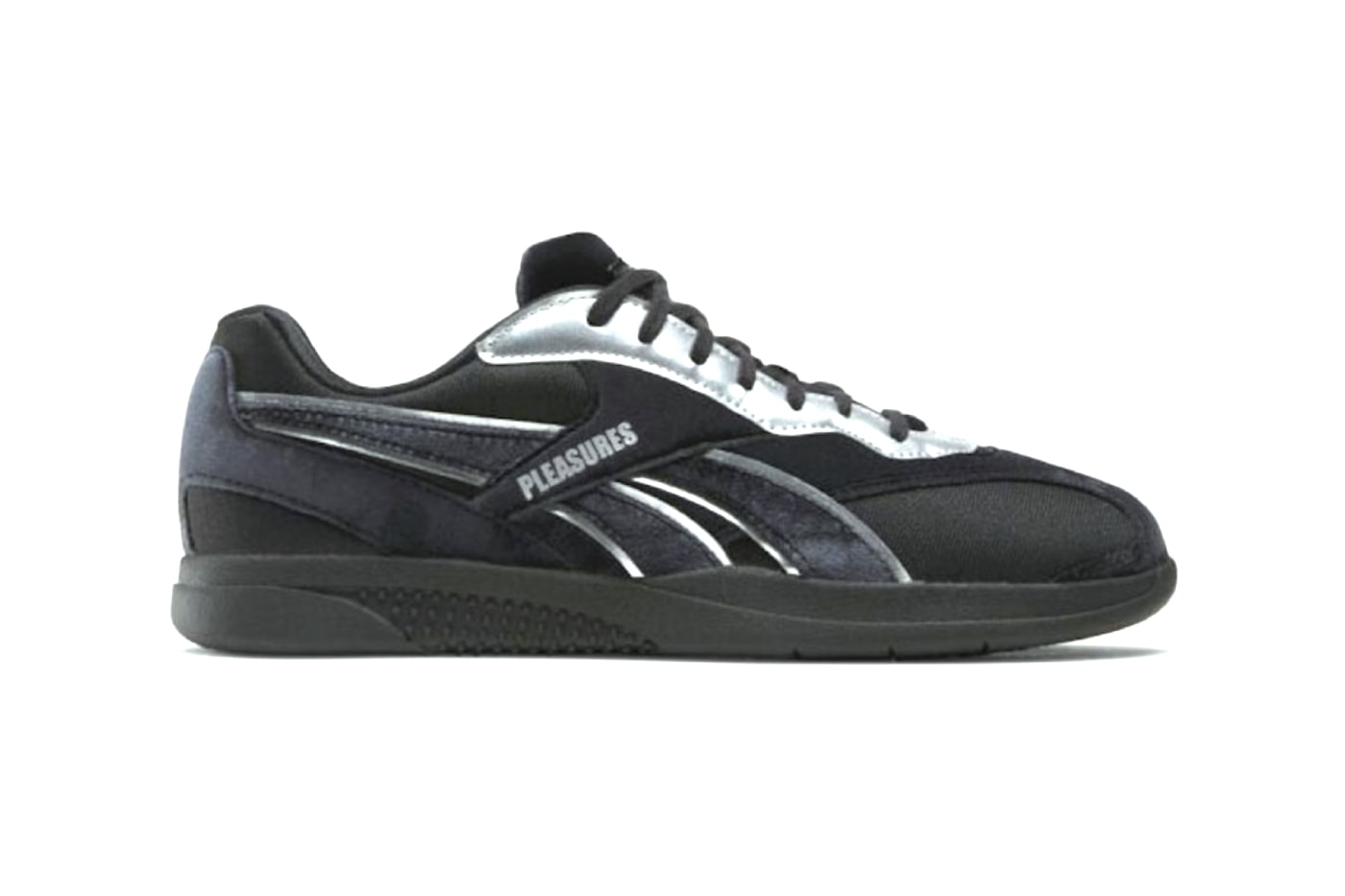 PLEASURES Reebok Collection Hammer Street “Black Velvet” 100238497 “Silver Crinkle” 100238498 Hammer Premier Trinity KFS 100244210 Release Info