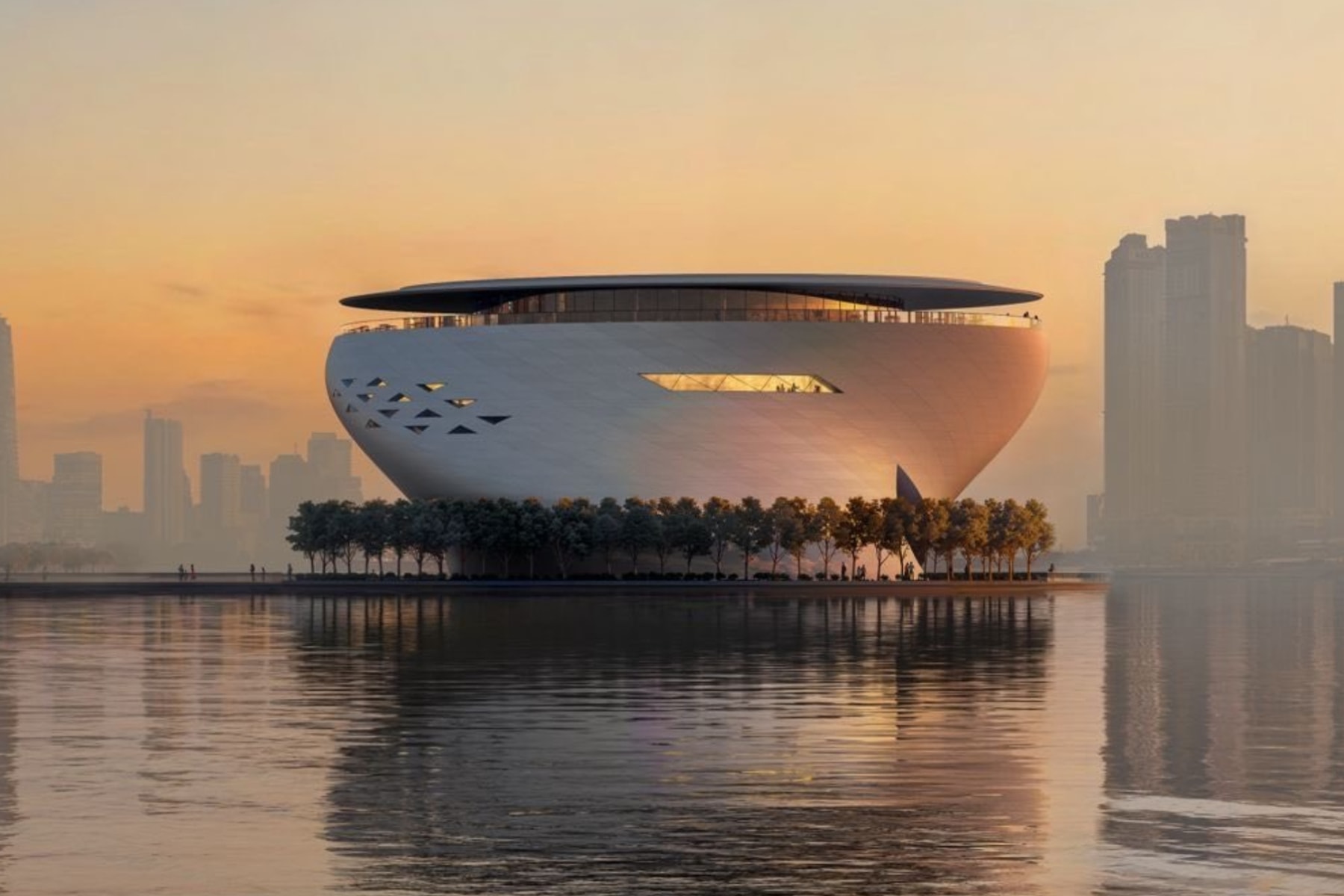 Tadao Ando Unveils Plans for Dubai Museum of Art Floating Artworks