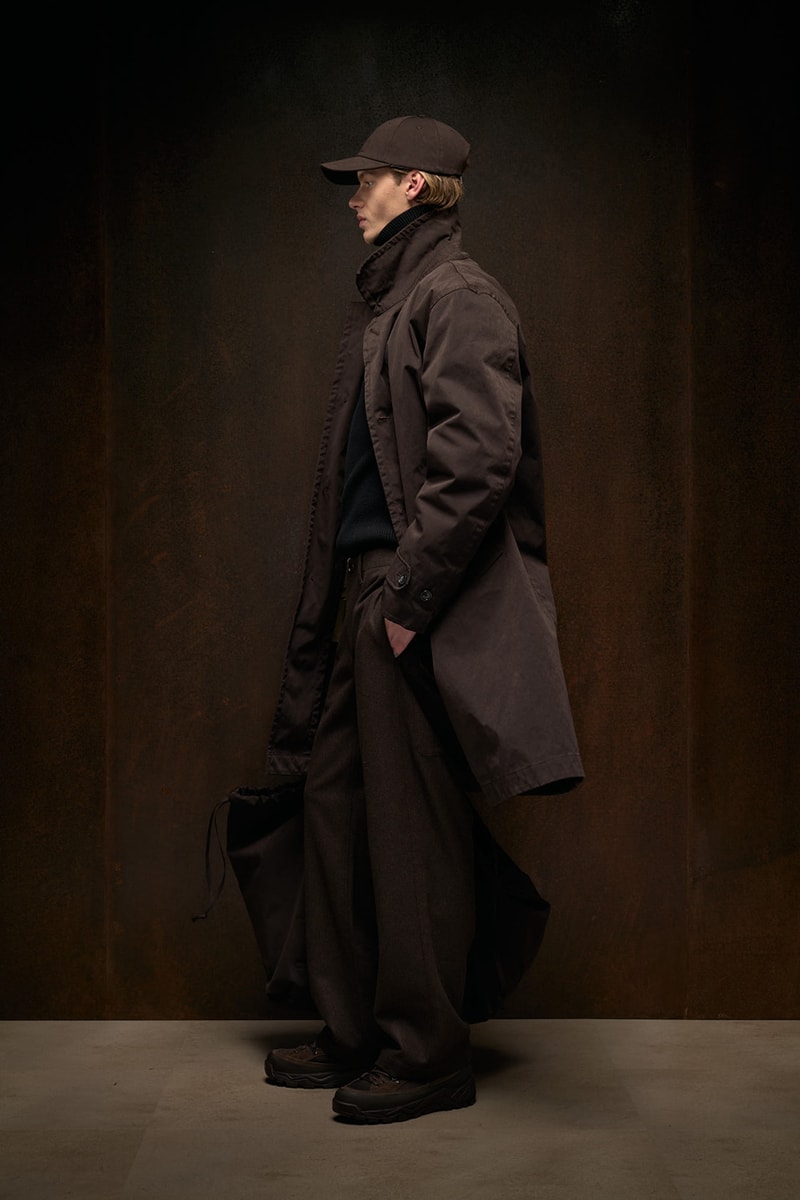 ten c fall winter 2025 collection anorak ojj fabric liam gallagher skye anorak new mens suit cyclone parka desert sienna rust orange