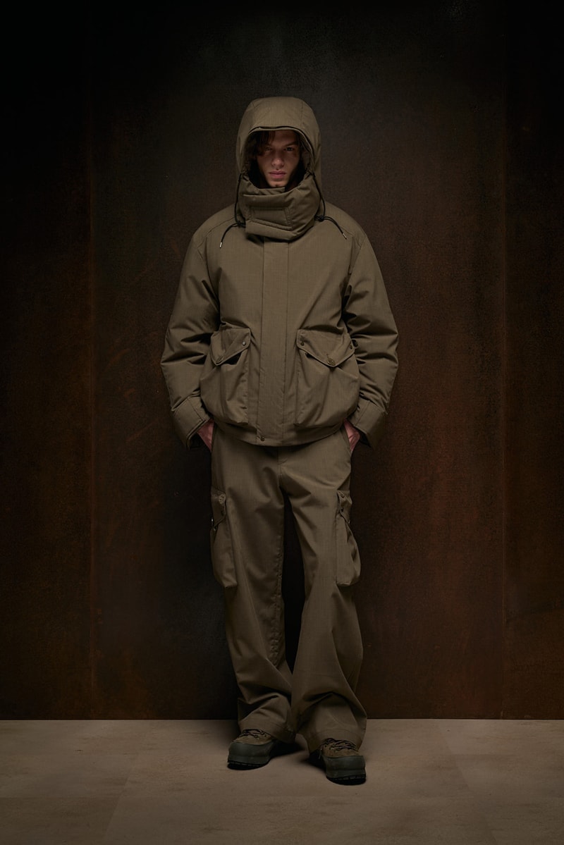 ten c fall winter 2025 collection anorak ojj fabric liam gallagher skye anorak new mens suit cyclone parka desert sienna rust orange