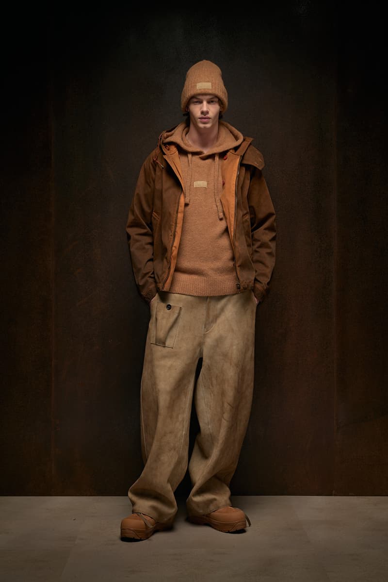 ten c fall winter 2025 collection anorak ojj fabric liam gallagher skye anorak new mens suit cyclone parka desert sienna rust orange
