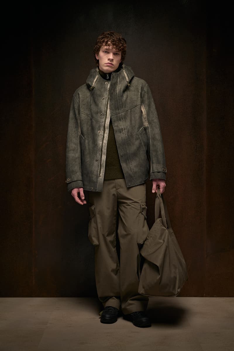 ten c fall winter 2025 collection anorak ojj fabric liam gallagher skye anorak new mens suit cyclone parka desert sienna rust orange