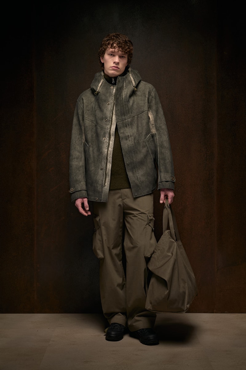ten c fall winter 2025 collection anorak ojj fabric liam gallagher skye anorak new mens suit cyclone parka desert sienna rust orange