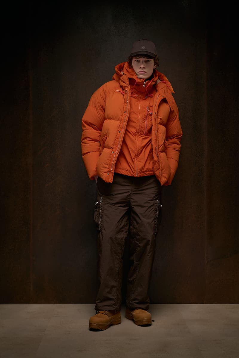 ten c fall winter 2025 collection anorak ojj fabric liam gallagher skye anorak new mens suit cyclone parka desert sienna rust orange