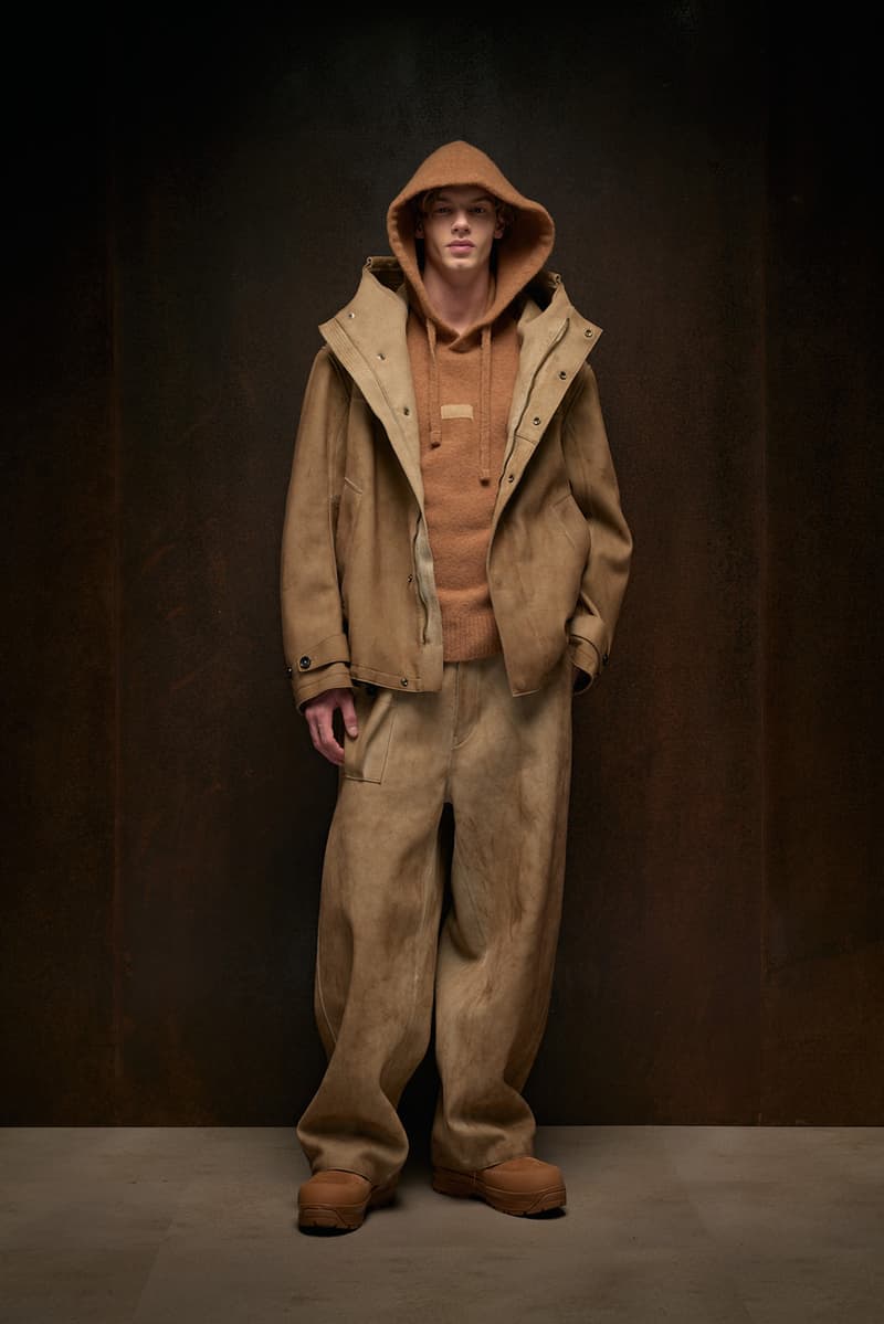 ten c fall winter 2025 collection anorak ojj fabric liam gallagher skye anorak new mens suit cyclone parka desert sienna rust orange