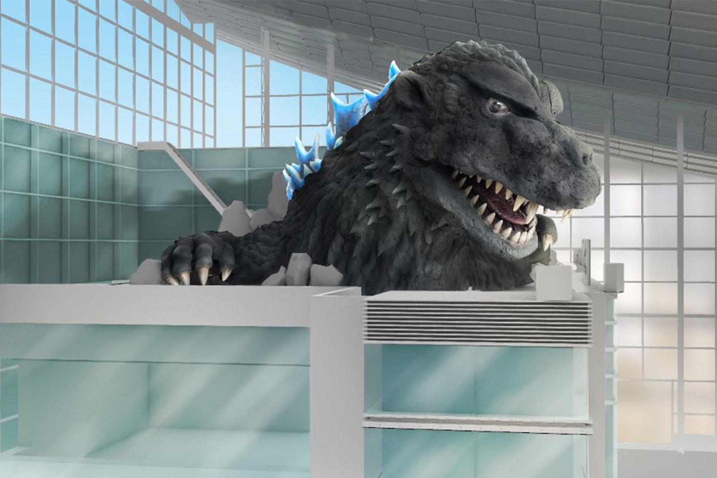 Godzilla Monument Tokyo Haneda Airport International Terminal 