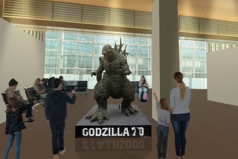 Godzilla Monument Tokyo Haneda Airport International Terminal 