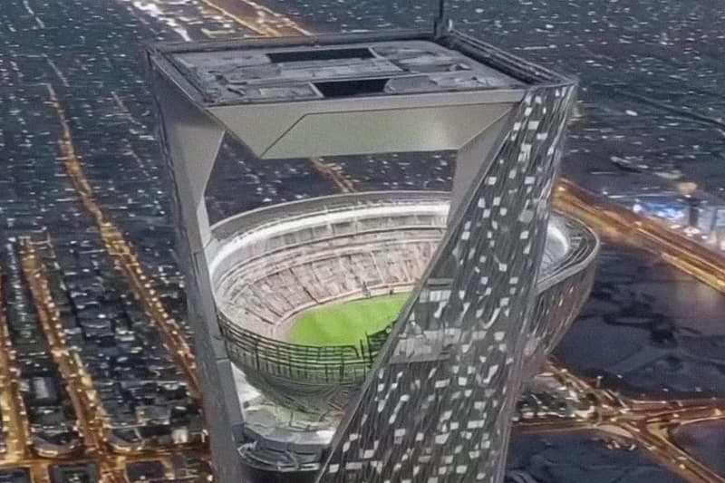 Saudi Arabia Unveils First-Ever $1 Billion USD "Sky Stadium" neom stadium world cup soccer football skyscraper