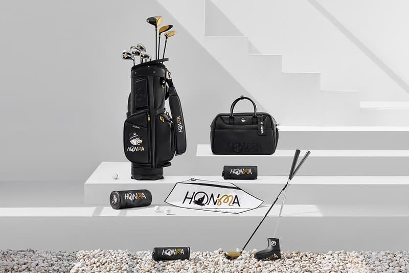 Malbon Golf Honma Japan Club Set Collaboration driver iron bag cart headcover clothing apparel logo