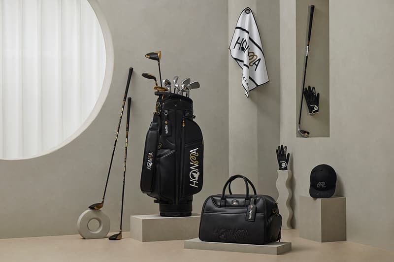 Malbon Golf Honma Japan Club Set Collaboration driver iron bag cart headcover clothing apparel logo