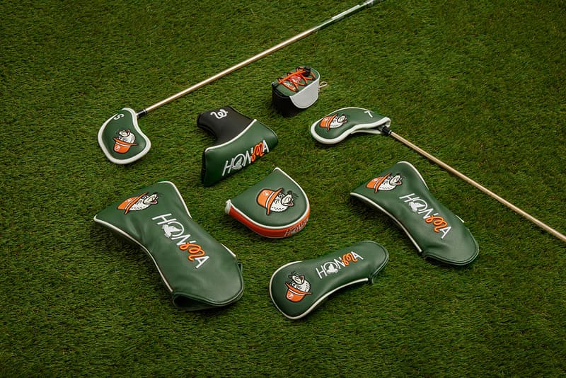 Malbon Golf Honma Japan Club Set Collaboration driver iron bag cart headcover clothing apparel logo
