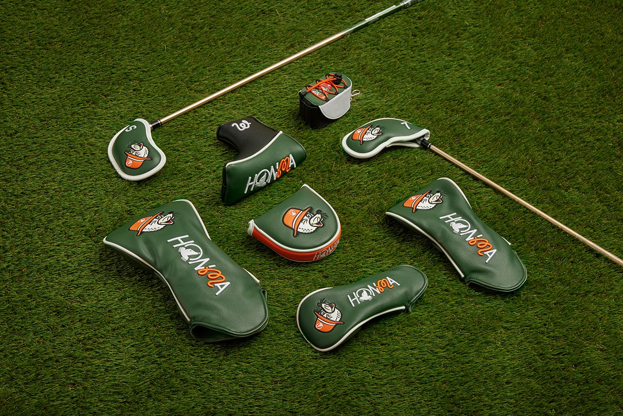 Malbon Golf Honma Japan Club Set Collaboration driver iron bag cart headcover clothing apparel logo