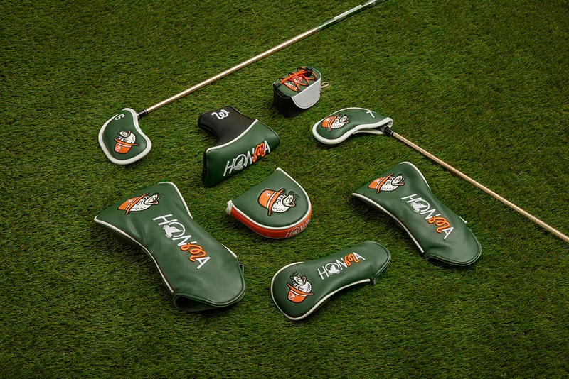 Malbon Golf Honma Japan Club Set Collaboration driver iron bag cart headcover clothing apparel logo