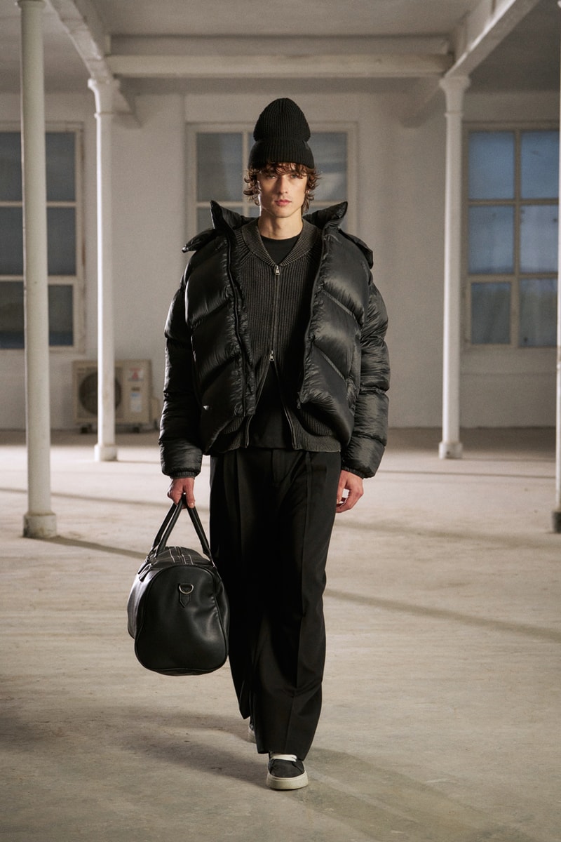 the couture club fw25 the runway streetwear luxury ross worwick knitwear tracksuits translucent puffer jacket miniskirts coats flannels Selfridges