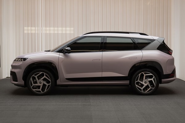 Hyundai ELEXIO electric SUV interior with a 27-inch 4K screen and Dolby Atmos audio for the China market