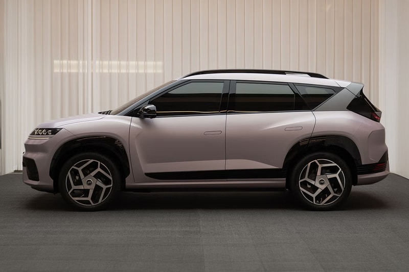 Hyundai ELEXIO electric SUV interior with a 27-inch 4K screen and Dolby Atmos audio for the China market