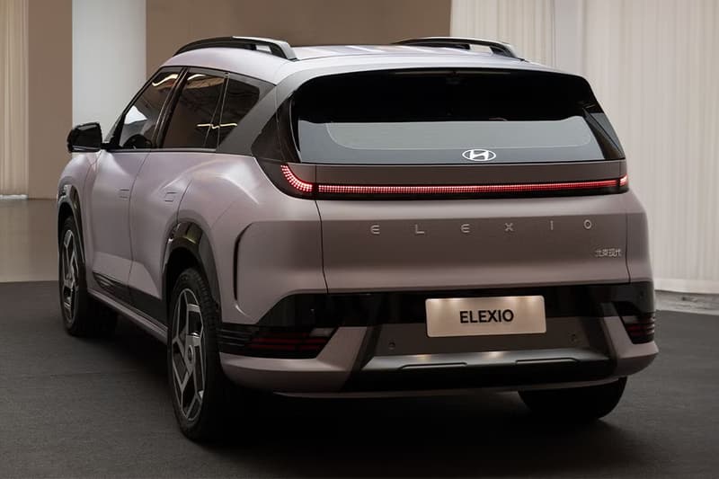 Hyundai ELEXIO electric SUV interior with a 27-inch 4K screen and Dolby Atmos audio for the China market