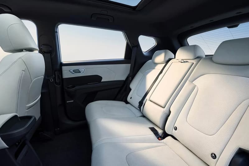 Hyundai ELEXIO electric SUV interior with a 27-inch 4K screen and Dolby Atmos audio for the China market