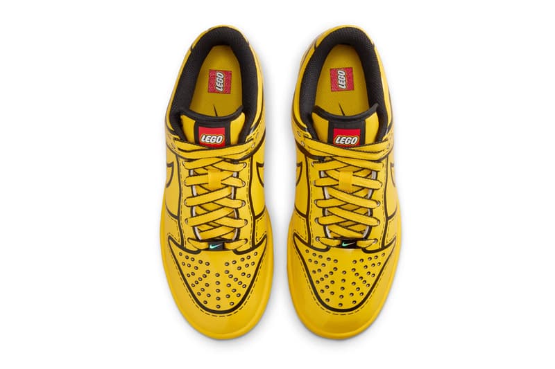 LEGO x Nike Dunk Low “Tour Yellow” GS Release Info Tour Yellow/Black-Volt grade school collaboration 