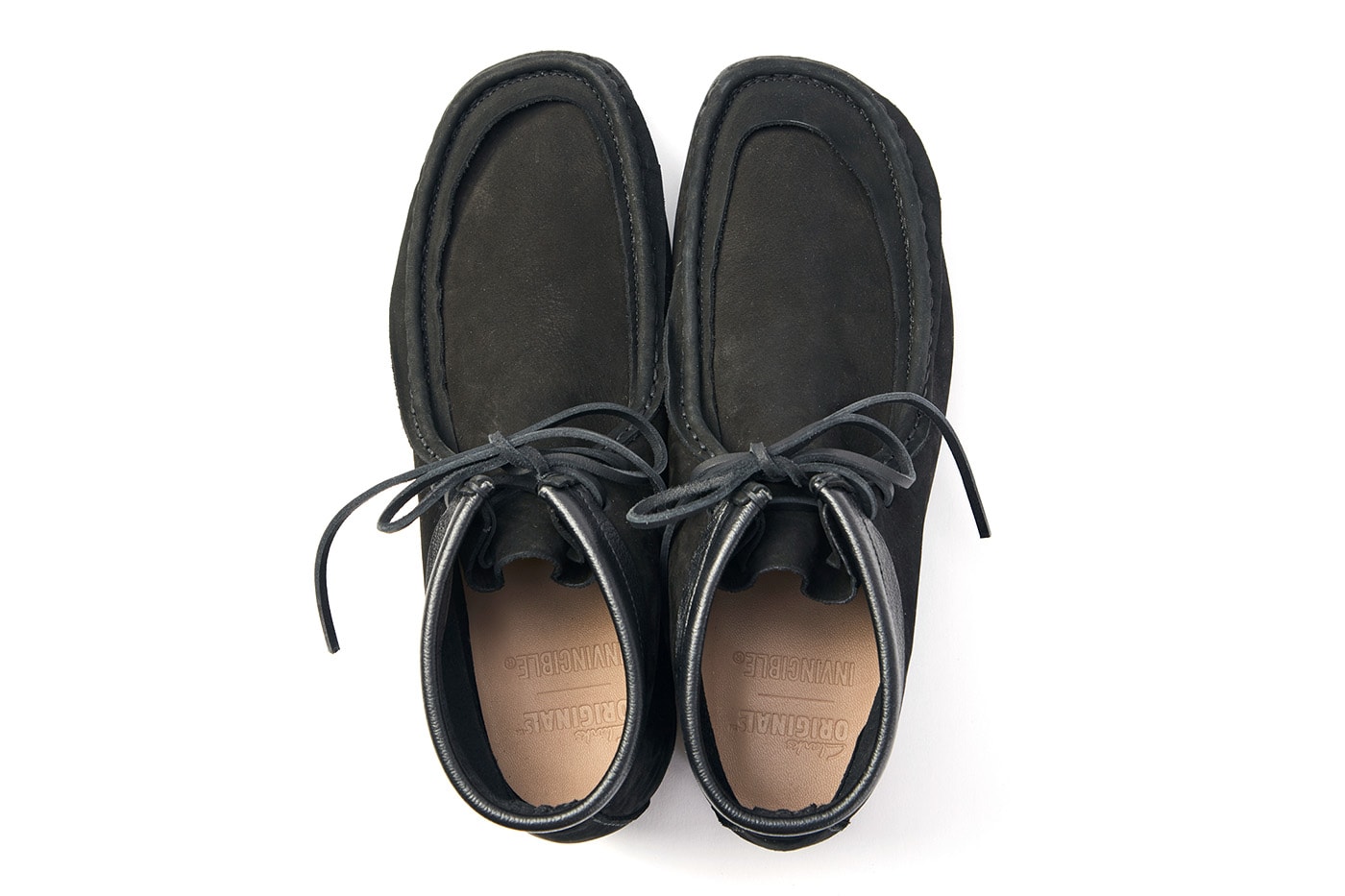 INVINCIBLE  x CLARKS ORIGINALS “Wallabee Reimagined” Release Info Collaboration Taupe Black