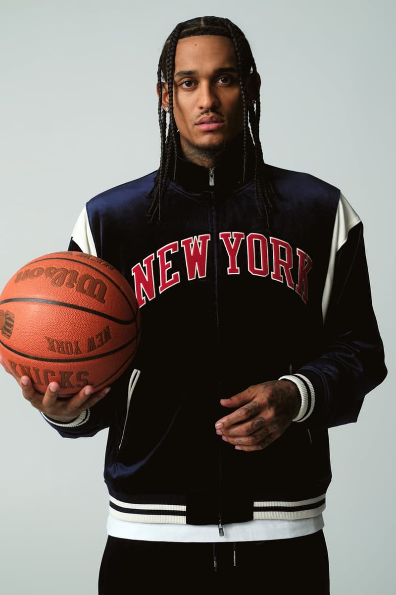 The Full Kith x New York Knicks 2025 Lookbook Has Landed collaboration release info footwear karl anthony towns kat basketball nyc jordan clarkson patrick ewing bernard king coach captain release info season msg ronnie feig price 