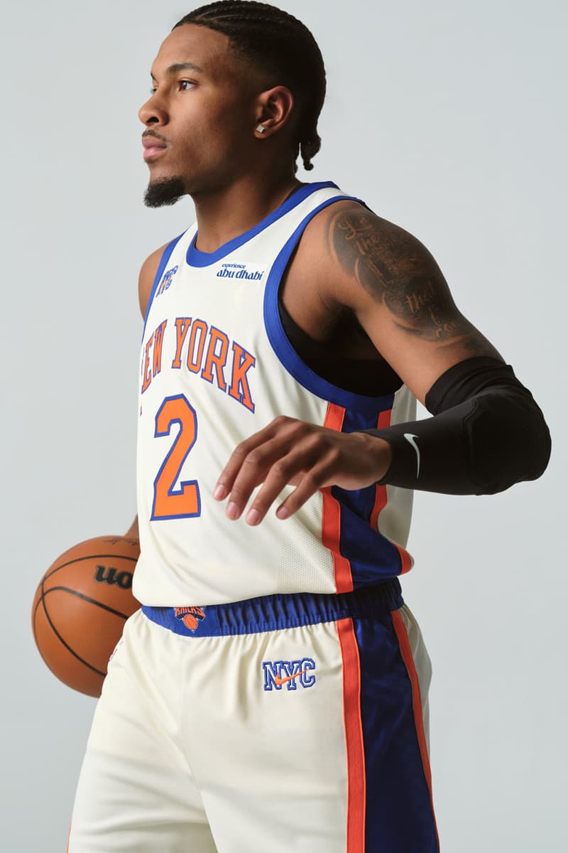 The Full Kith x New York Knicks 2025 Lookbook Has Landed collaboration release info footwear karl anthony towns kat basketball nyc jordan clarkson patrick ewing bernard king coach captain release info season msg ronnie feig price 