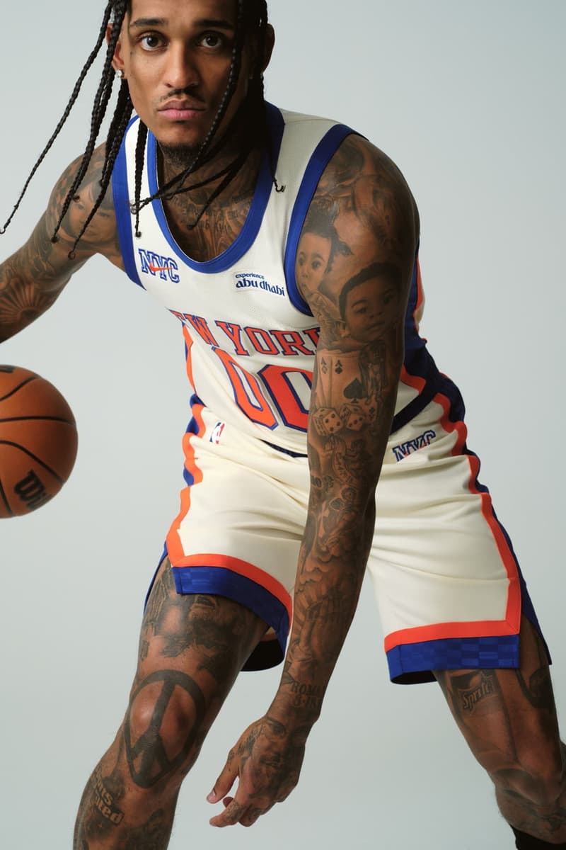 The Full Kith x New York Knicks 2025 Lookbook Has Landed collaboration release info footwear karl anthony towns kat basketball nyc jordan clarkson patrick ewing bernard king coach captain release info season msg ronnie feig price 