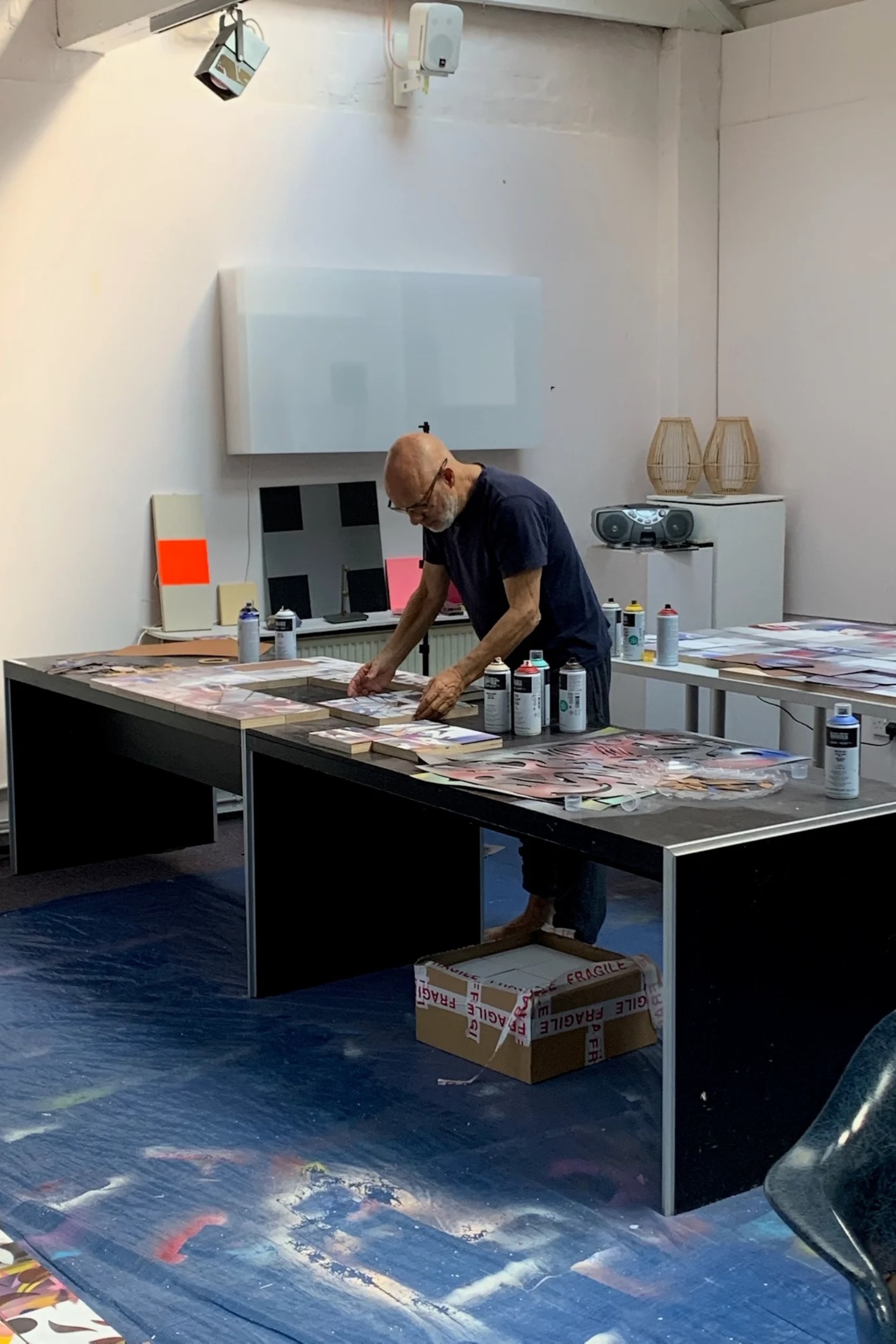Brian Eno to Debut 'Blocks' Painting at Paul Stolper Gallery Art Artworks