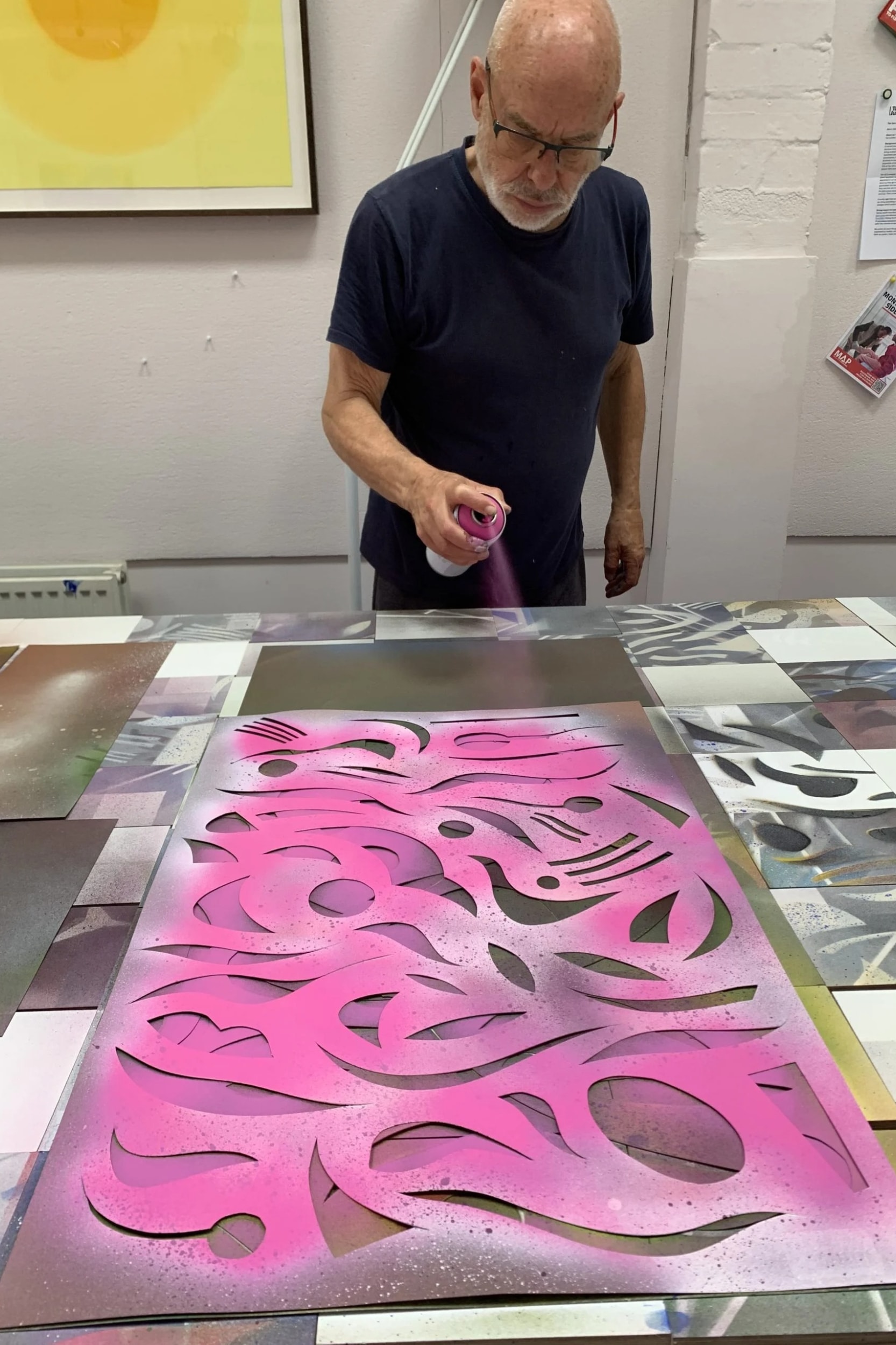 Brian Eno to Debut 'Blocks' Painting at Paul Stolper Gallery Art Artworks