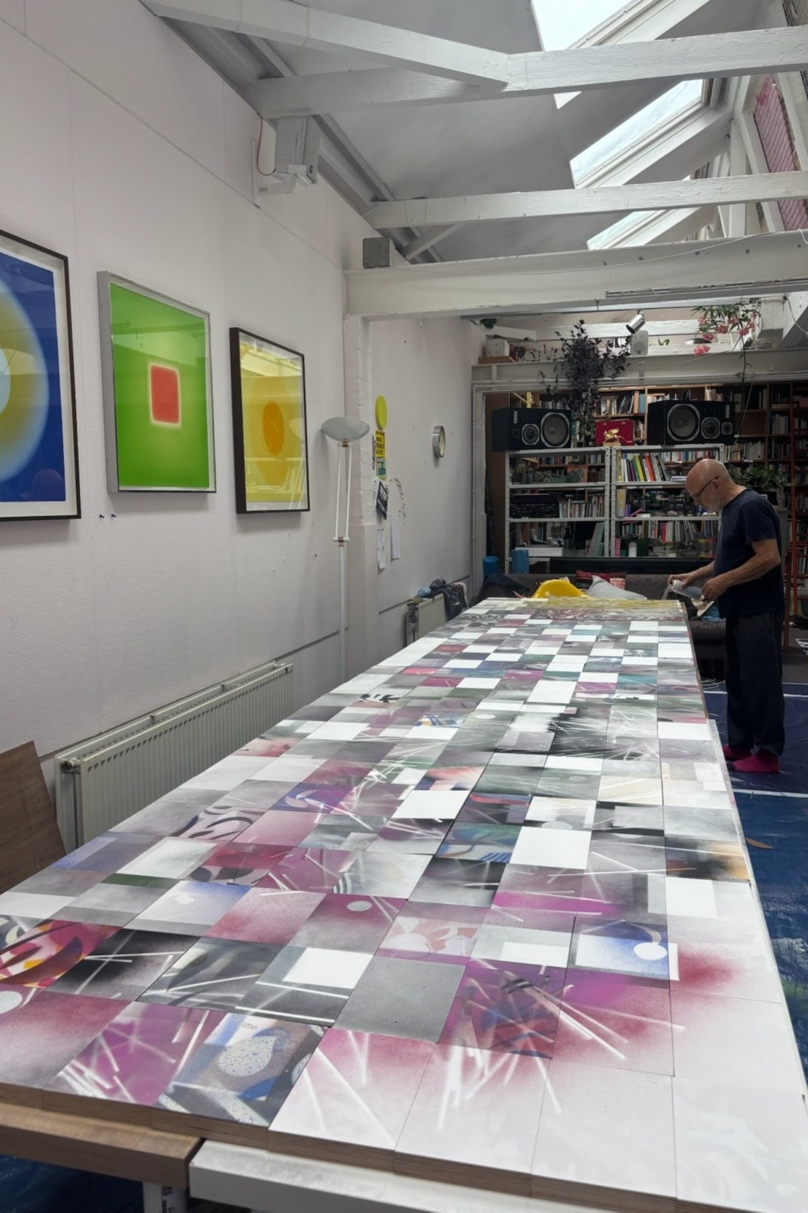 Brian Eno to Debut 'Blocks' Painting at Paul Stolper Gallery Art Artworks