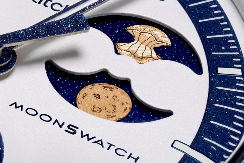 omega swatch moonswatch speedmaster mission to earthphase moonshine gold SO33N704L release info