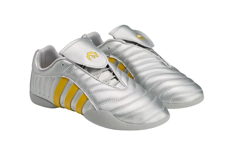 Miaou adidas Collection 2025 adidas Taekwondo Mei Elite Silver Metallic Collegiate Navy Hazy Yellow HP7196 adidas Taekwondo Boot Core Black JG9121 Release Info collaboration