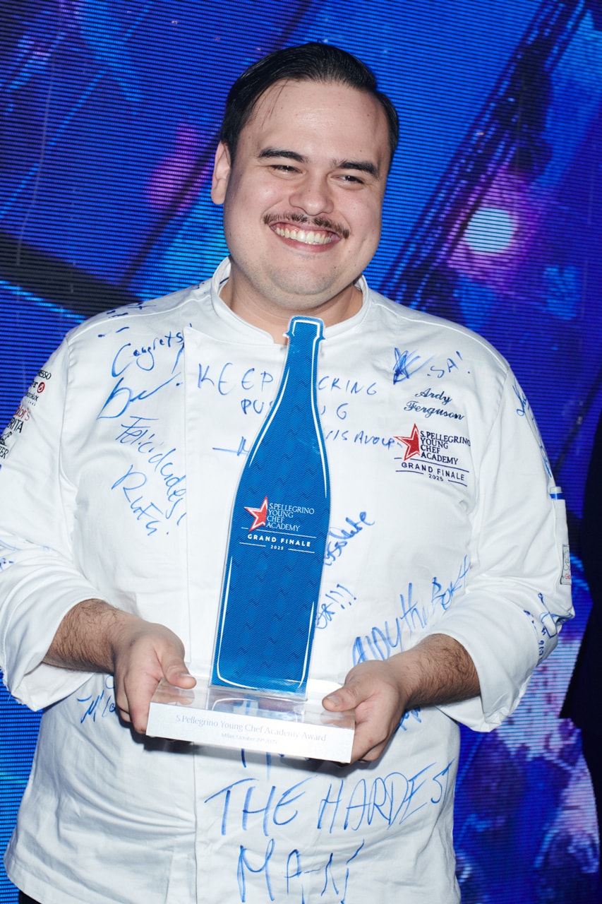 s.pellegrino san pellegrino 2025 young chef academy competition grand finale jeremy chan ardy ferguson vicky lau tyler butt milan Mitsuharu Tsumura