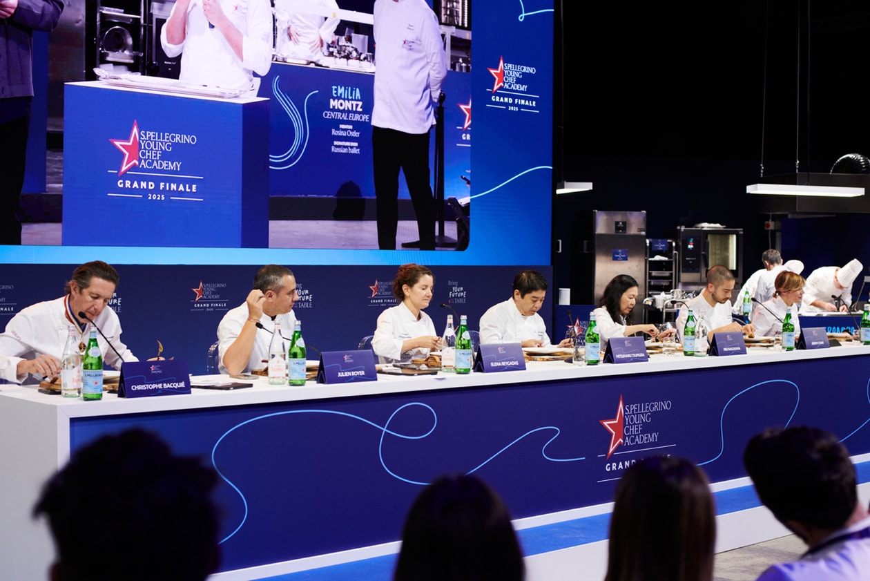s.pellegrino san pellegrino 2025 young chef academy competition grand finale jeremy chan ardy ferguson vicky lau tyler butt milan Mitsuharu Tsumura
