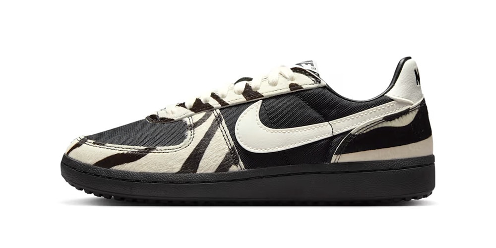 Nike Fits the Field General 82 "Black/Sail" With Zebra Hair Overlays