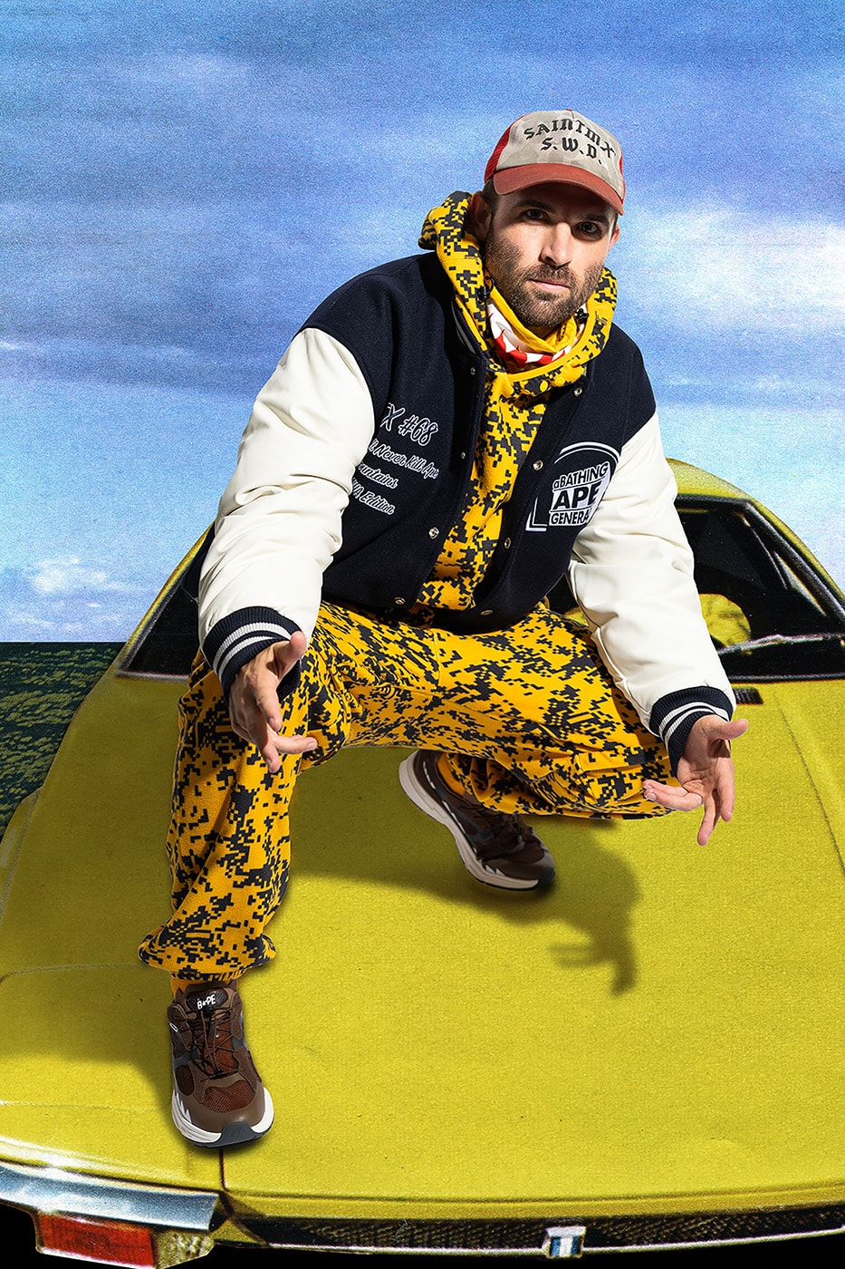 BAPE® by Kazuki Kuraishi FW25 "Performance All Weather" Collection Lookbook Edison Chen Hoshi James Lavelle Jesse Kaneee Naoto Hiroyama Narufumi Yoshimura Riisa Naka Sean Wotherspoon
