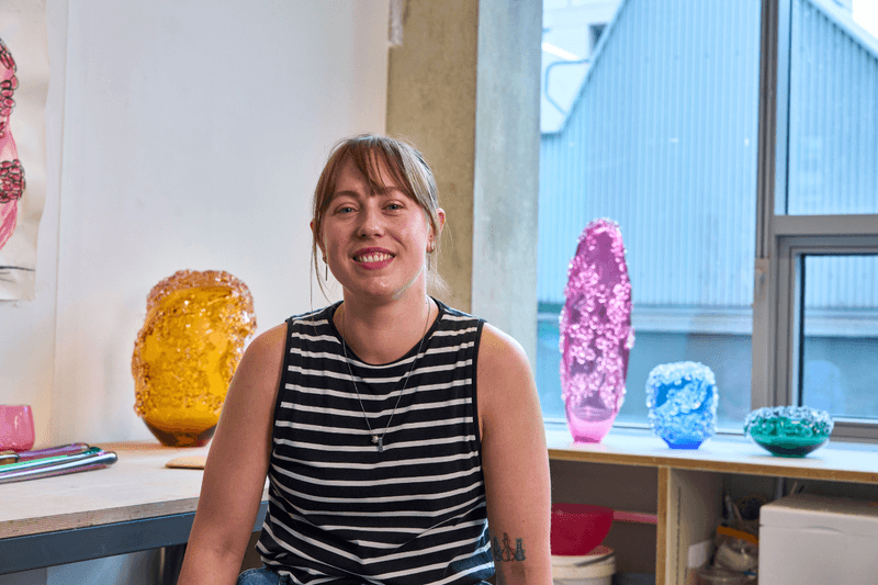 Royal College of Art, the Jaguar Arts Awards, copy nothing, Jaguar founder Sir William Lyons, Jobe Burns received the Gerry McGovern Award for ‘Intimate Conversation’, Yvann Zahui was named runner-up, receiving a Jaguar Award for 'Auto-Portraits', a photographic triptych that reimagines the car as an extension of self. The three additional Jaguar Awards were presented to Emma Goring for 'Modern Tradition', Ali Bartlett for 'Illuminated Silence', and Annabel MacIver for 'Colour Wheel', each recognized for outstanding creative achievement, 