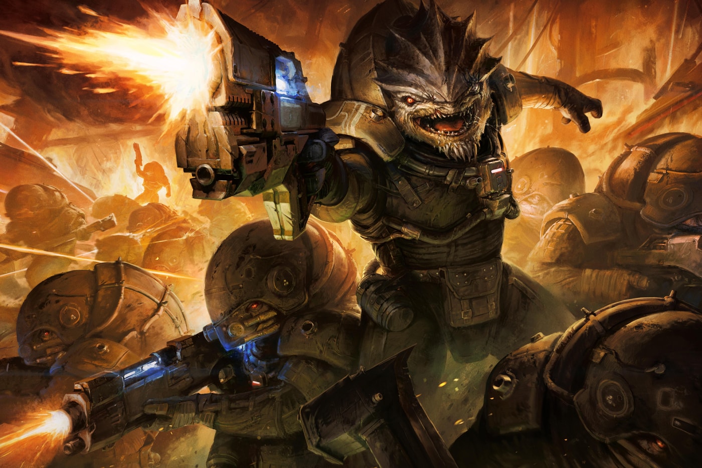 Official Krogan 'Civil War' concept art revealed via N7 Day 2025 as part of the next Mass Effect update.