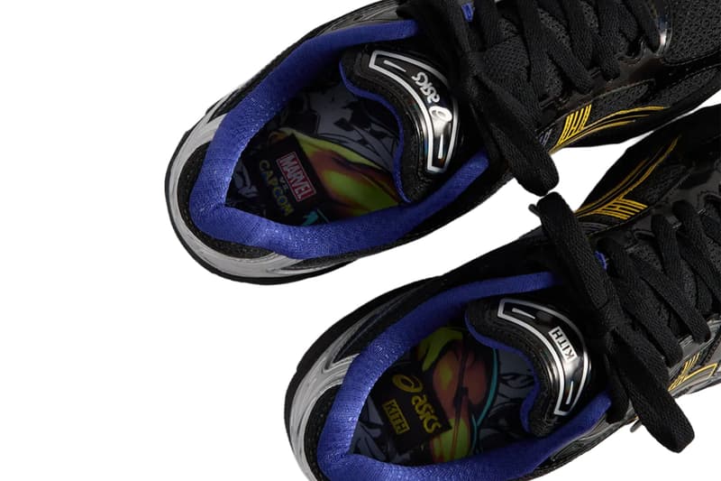 Kith Marvel vs Capcom ASICS Collection Gel-Nimbus 10.1 Iron Man vs Mega Man MVC012398 Gel-Kayano 12.1 Captain America vs Guile MVC011298 Gel-Kayano 14 Ryu 1203B011-100 Gel-Kayano 14 Wolverine 1203B058-001 Release Info
